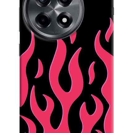 Fire Flames OnePlus 12R Hard Case Back Cover by Casekaro