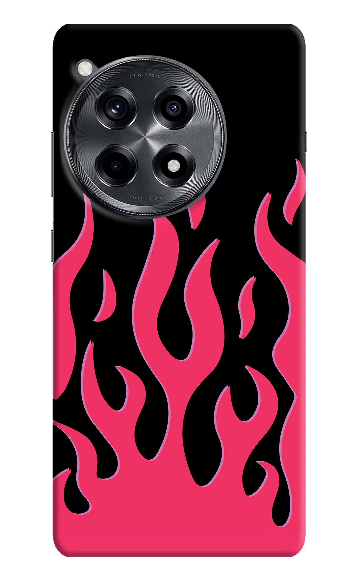 Fire Flames OnePlus 12R Hard Case Back Cover by Casekaro