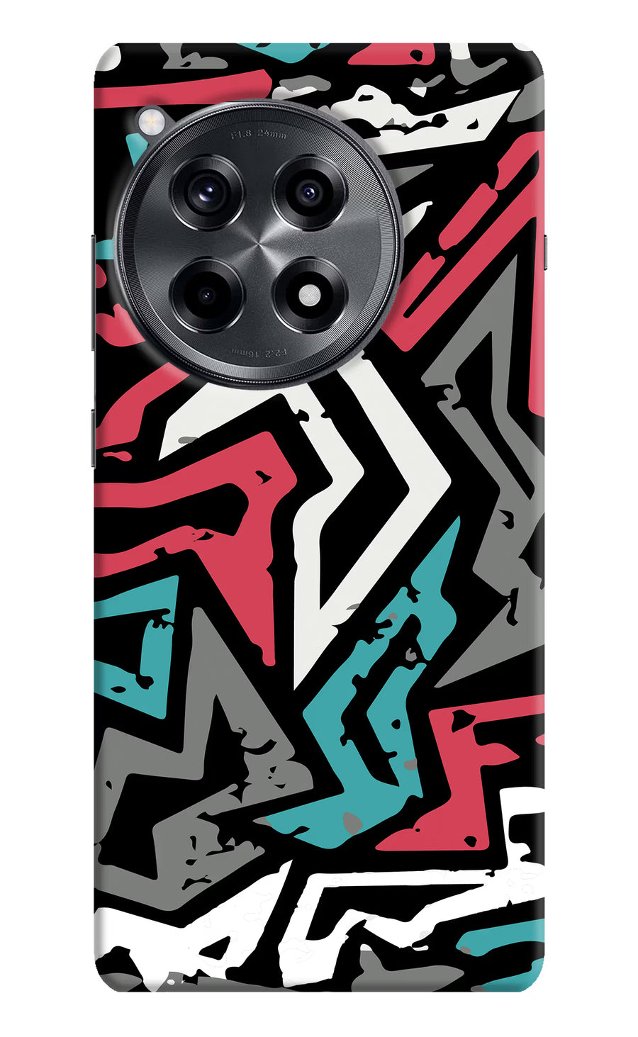 Geometric Graffiti OnePlus 12R Back Cover, Hard case