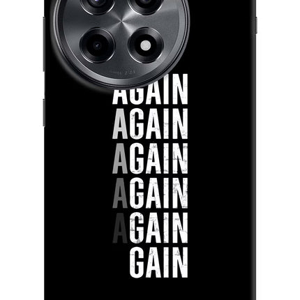 Again Again Gain OnePlus 12R Hard Case Back Cover by Casekaro