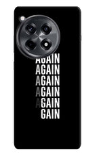 Again Again Gain OnePlus 12R Hard Case Back Cover by Casekaro