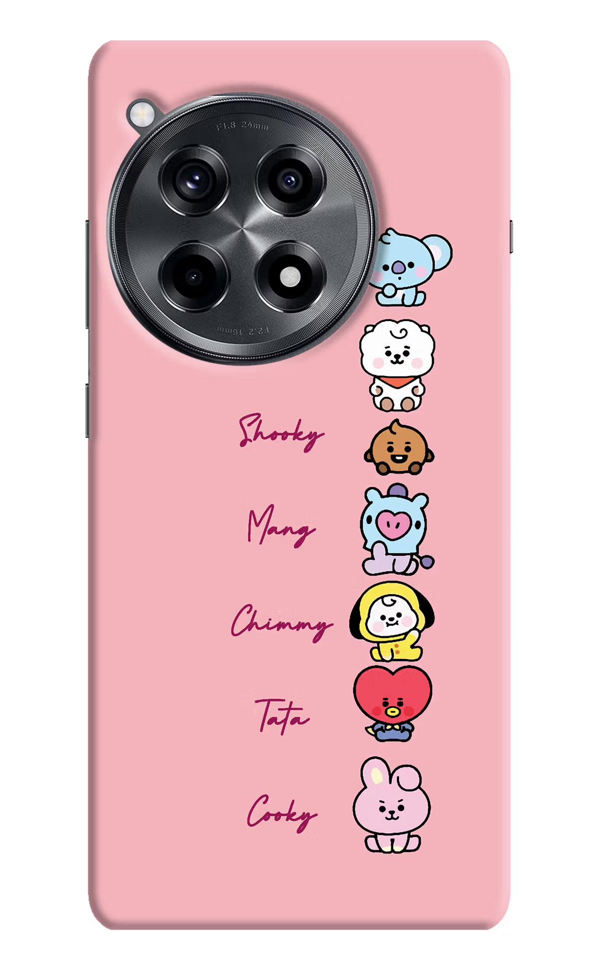 BTS names OnePlus 12R Hard Case Back Cover by Casekaro