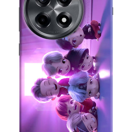 BTS Chibi OnePlus 12R Hard Case Back Cover by Casekaro