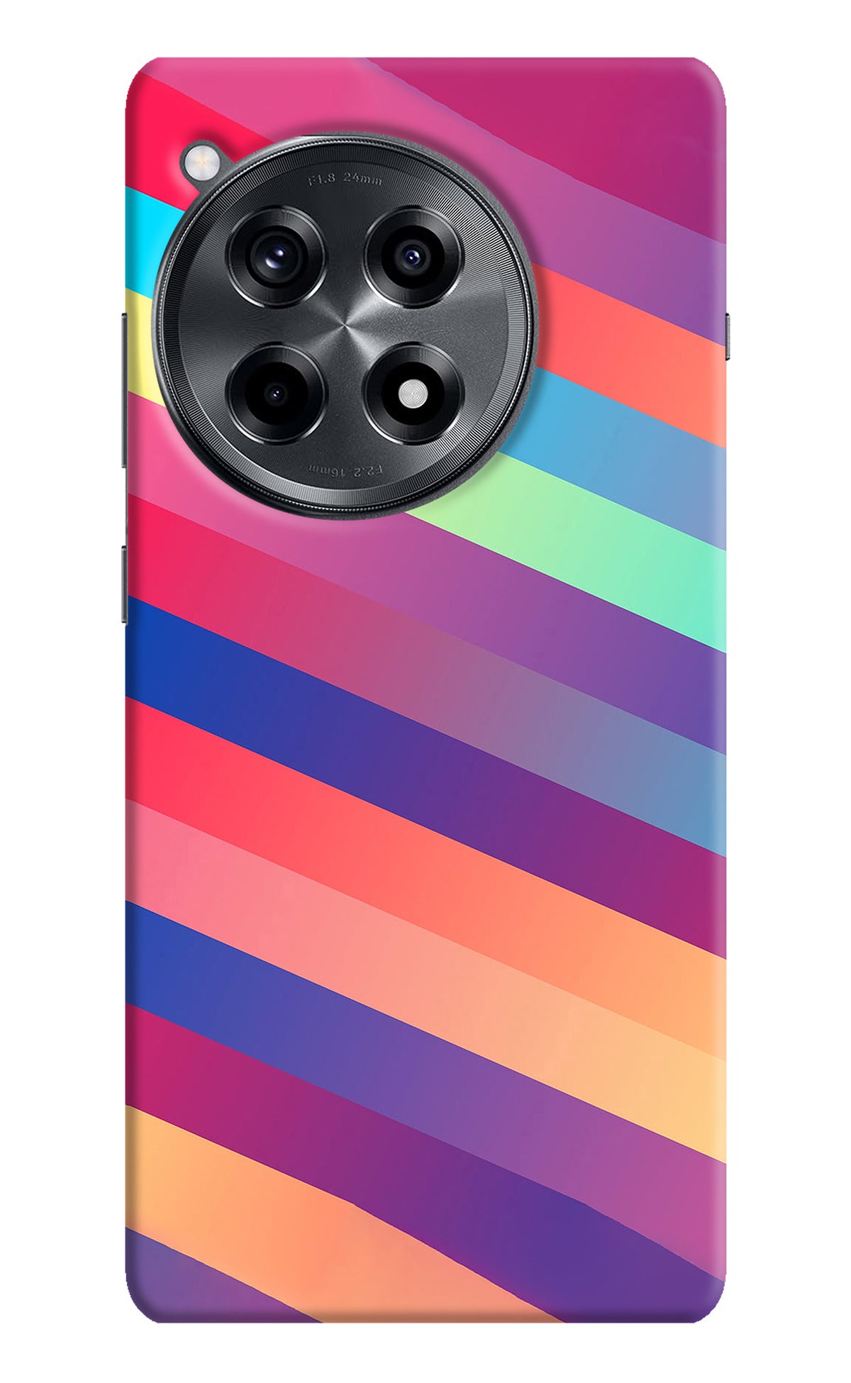 Stripes color OnePlus 12R Back Cover