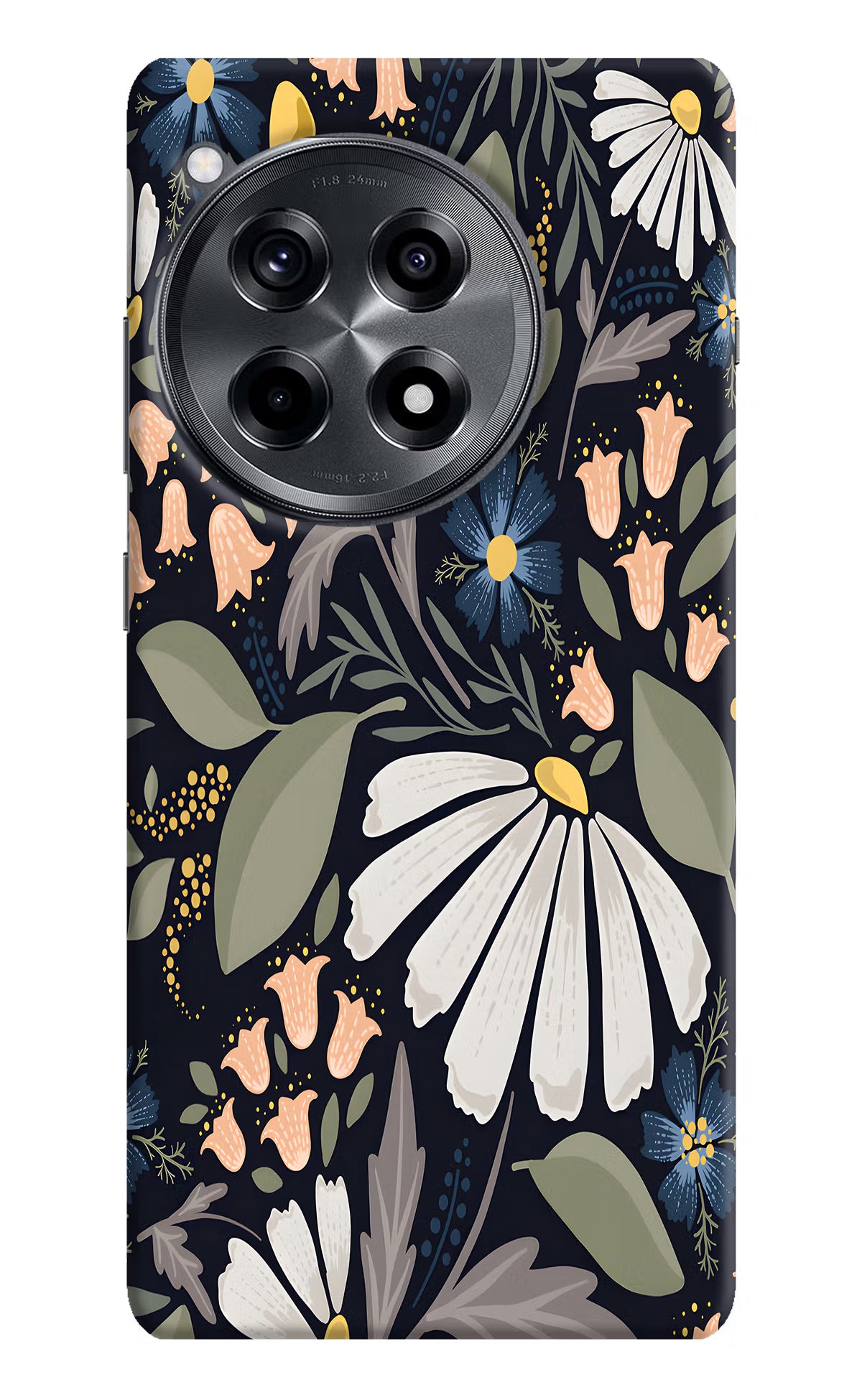 Flowers Art OnePlus 12R Hard Case Back Cover by Casekaro