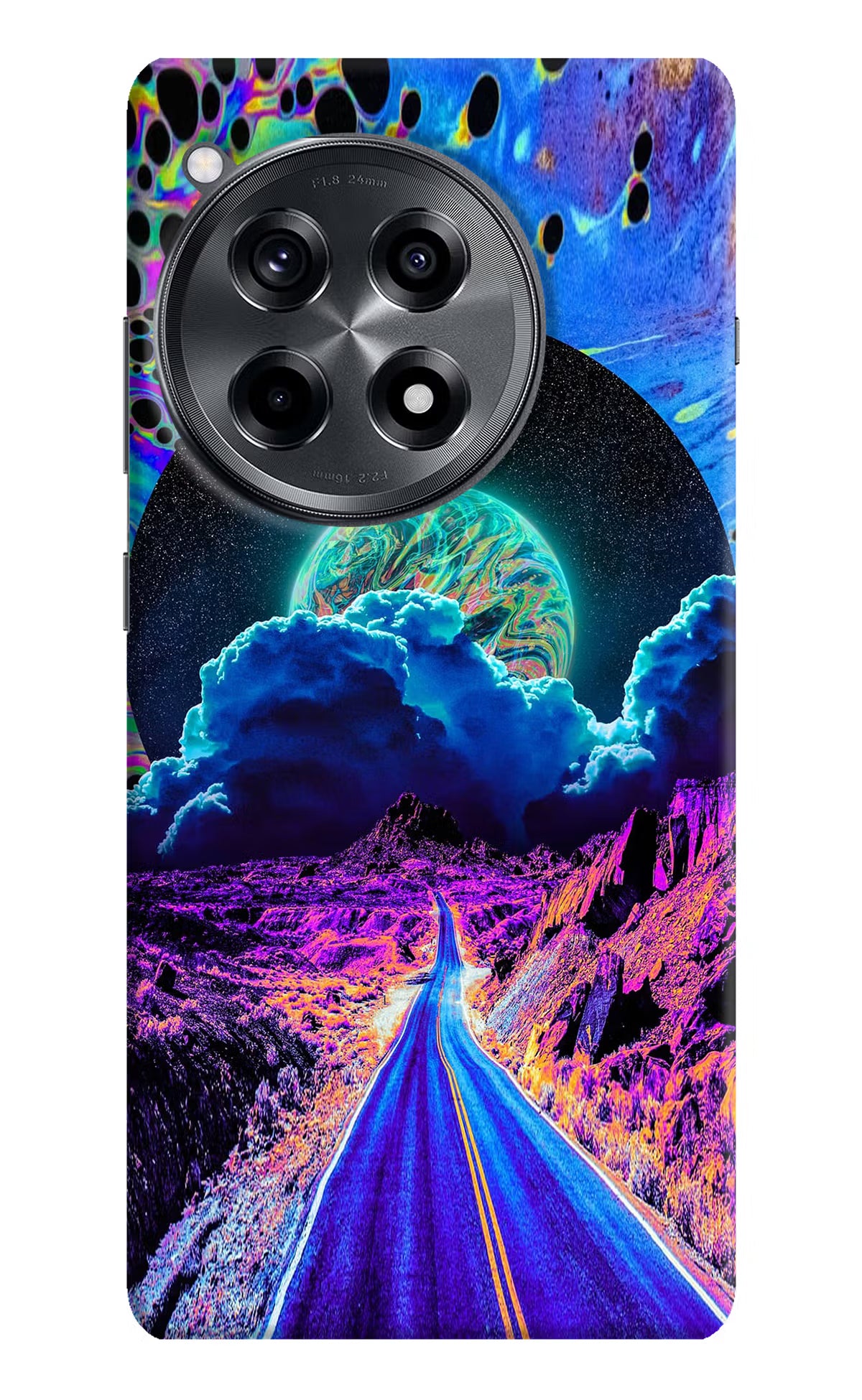 Psychedelic Painting OnePlus 12R Hard Case Back Cover by Casekaro
