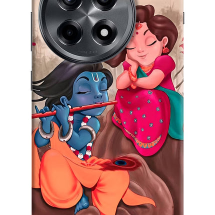 Radhe Krishna OnePlus 12R Hard Case Back Cover by Casekaro