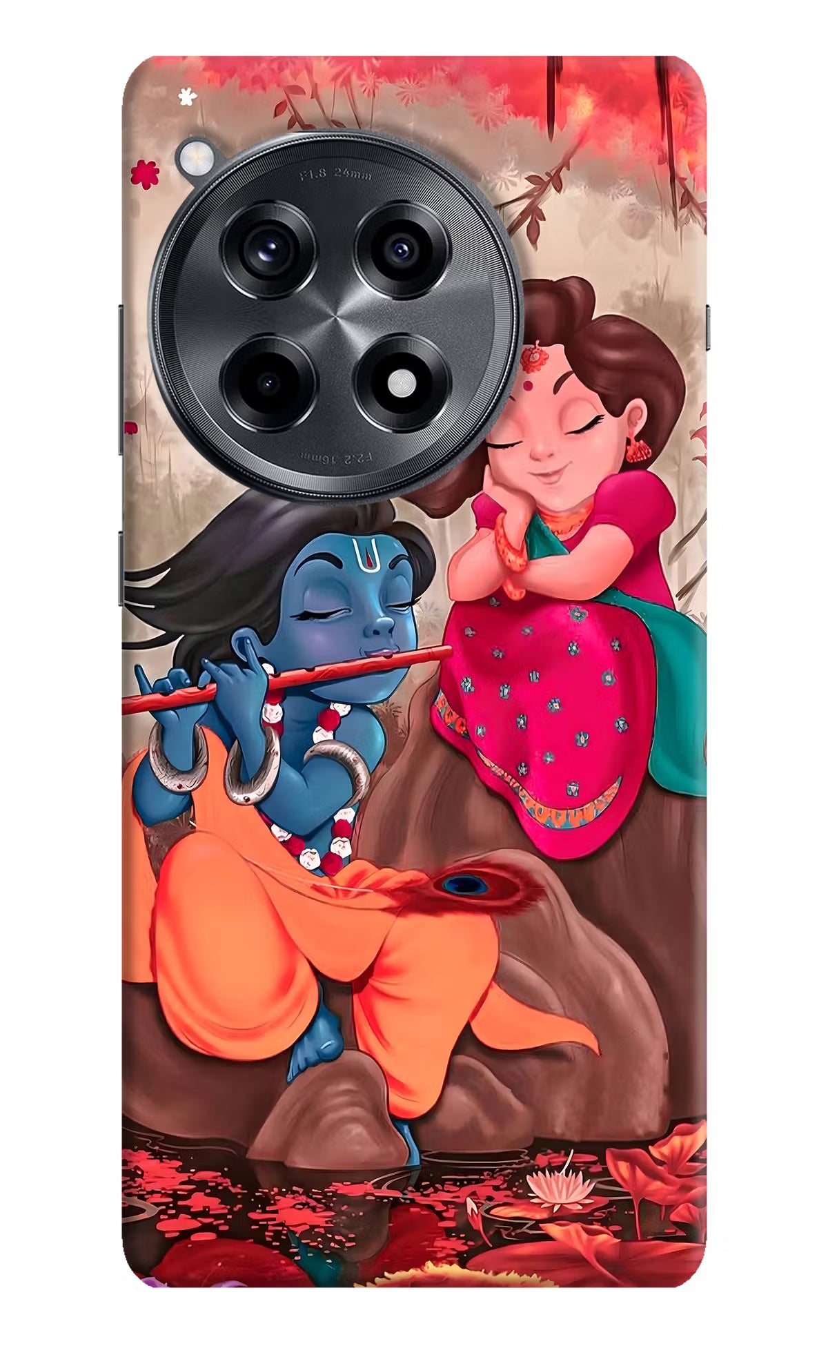 Radhe Krishna OnePlus 12R Hard Case Back Cover by Casekaro