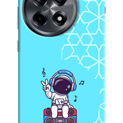 Cute Astronaut Chilling OnePlus 12R Hard Case Back Cover by Casekaro