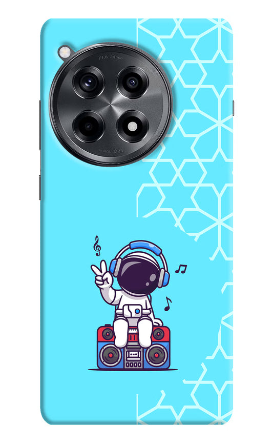 Cute Astronaut Chilling OnePlus 12R Hard Case Back Cover by Casekaro