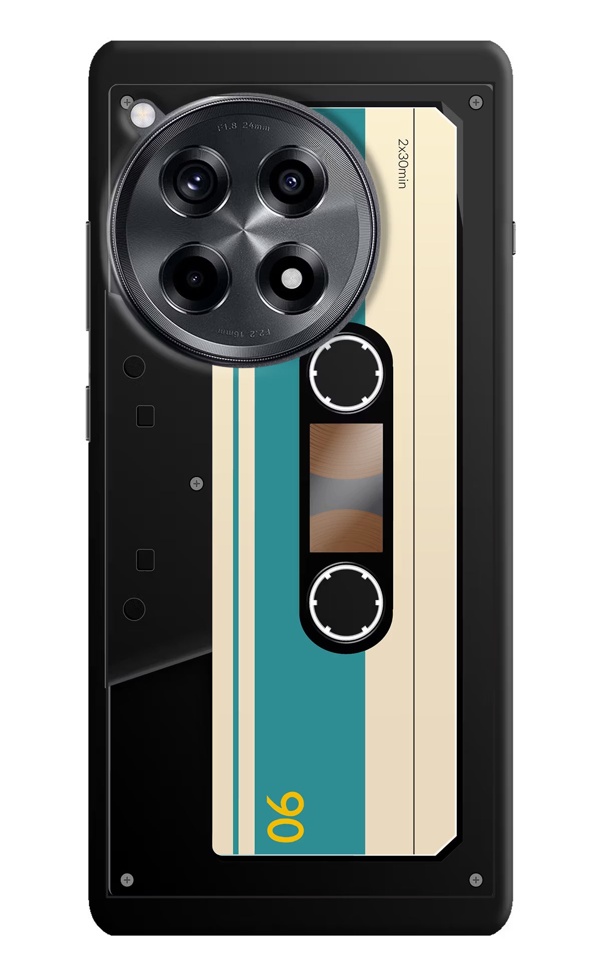 Cassette OnePlus 12R Hard Case Back Cover by Casekaro