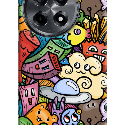 Veggie Doodle OnePlus 12R Hard Case Back Cover by Casekaro