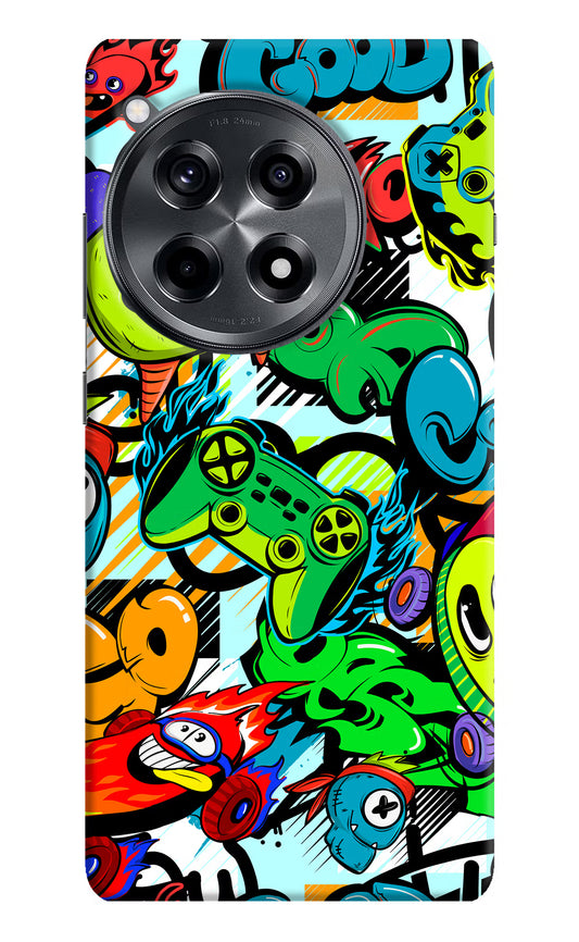 Game Doodle OnePlus 12R Hard Case Back Cover by Casekaro
