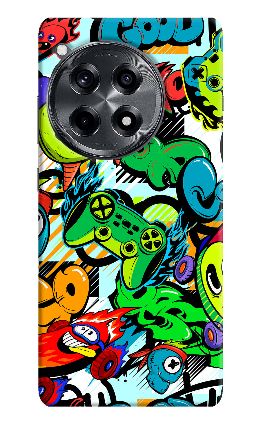 Game Doodle OnePlus 12R Back Cover, Hard case