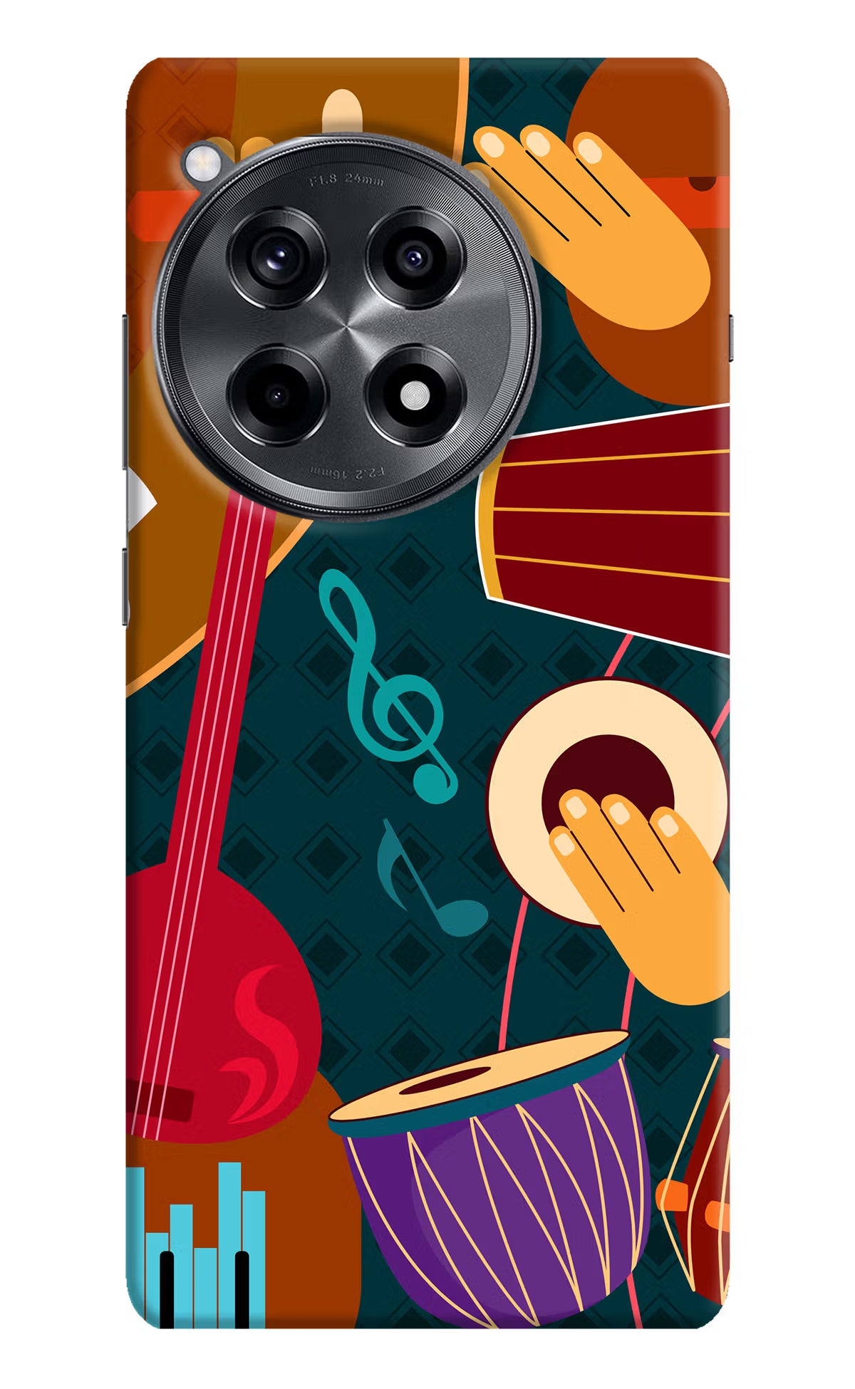 Music Instrument OnePlus 12R Hard Case Back Cover by Casekaro