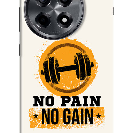 No Pain No Gain OnePlus 12R Hard Case Back Cover by Casekaro