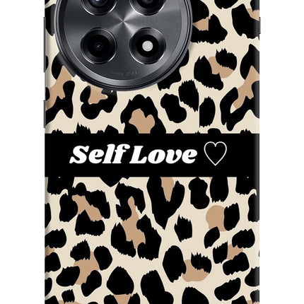 Leopard Print Self Love OnePlus 12R Hard Case Back Cover by Casekaro