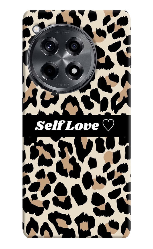 Leopard Print Self Love OnePlus 12R Hard Case Back Cover by Casekaro