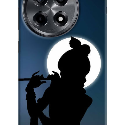 Shri Krishna Silhouette OnePlus 12R Hard Case Back Cover by Casekaro