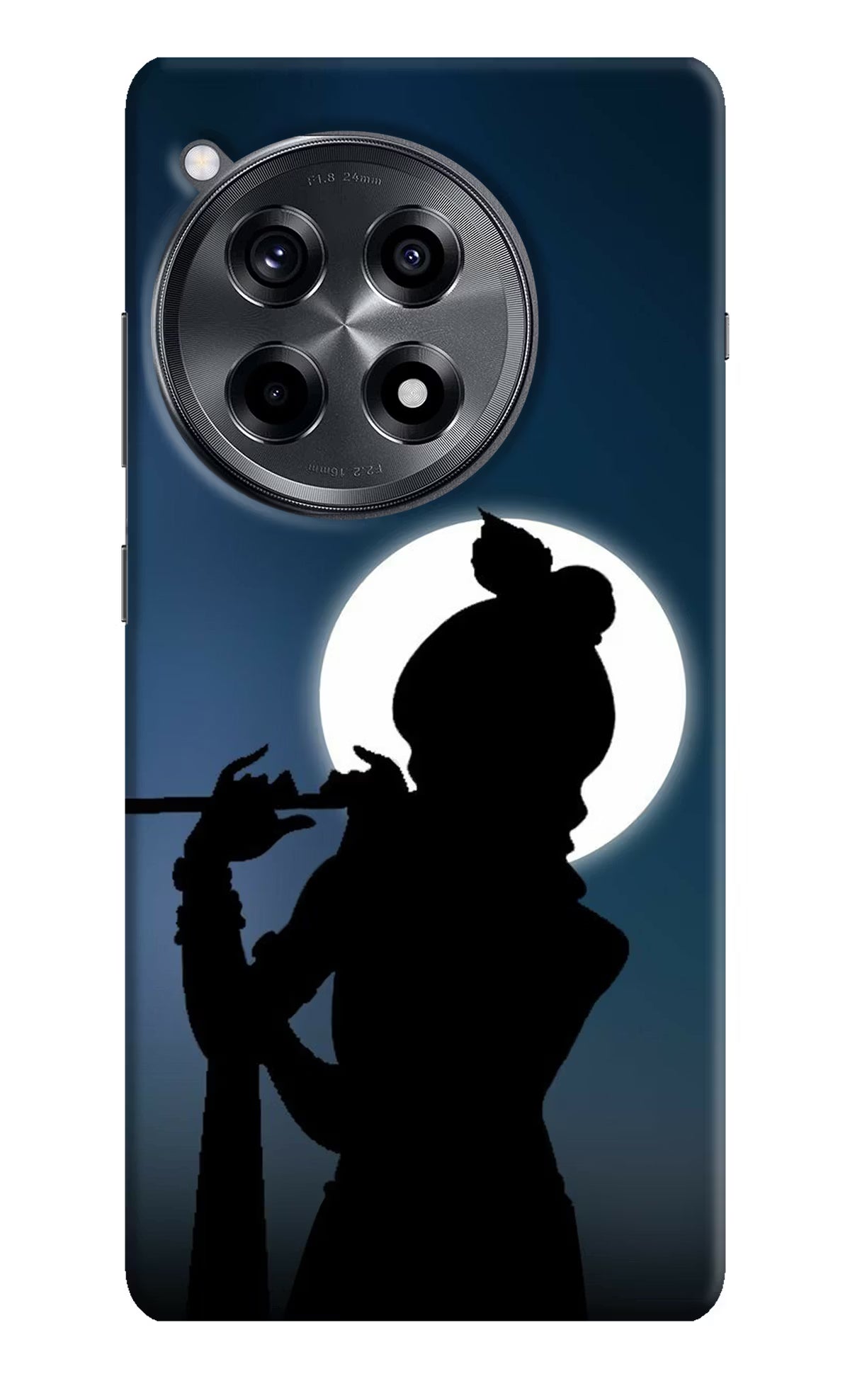 Shri Krishna Silhouette OnePlus 12R Hard Case Back Cover by Casekaro