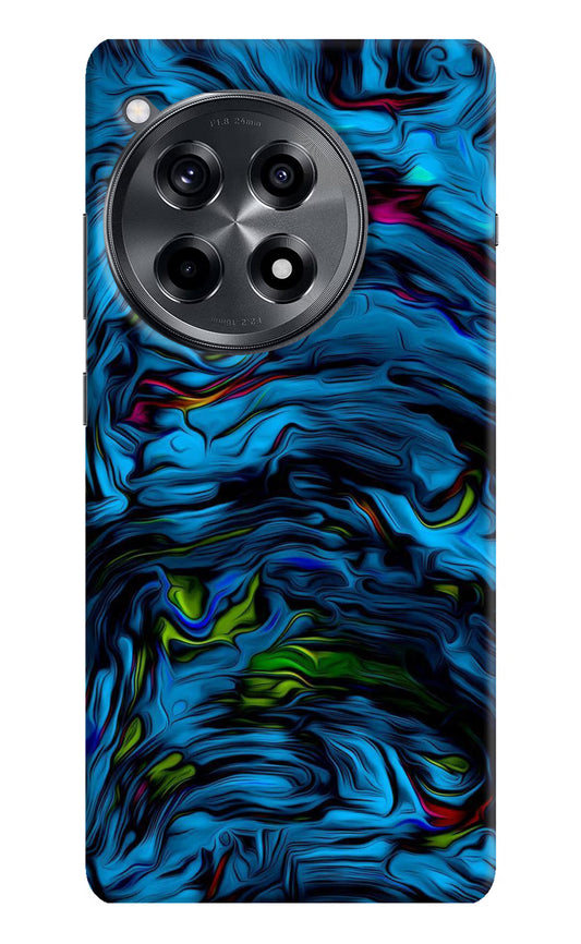 Dark Blue Abstract OnePlus 12R Hard Case Back Cover by Casekaro