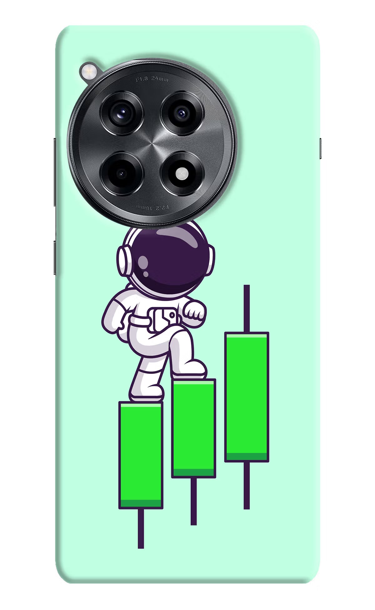 Astronaut Trader OnePlus 12R Hard Case Back Cover by Casekaro