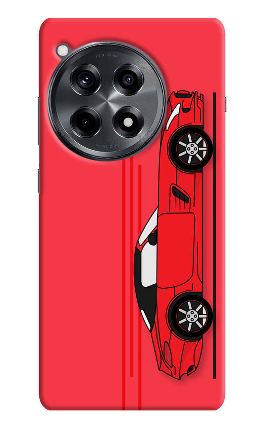 Red Velocity OnePlus 12R Hard Case Back Cover by Casekaro