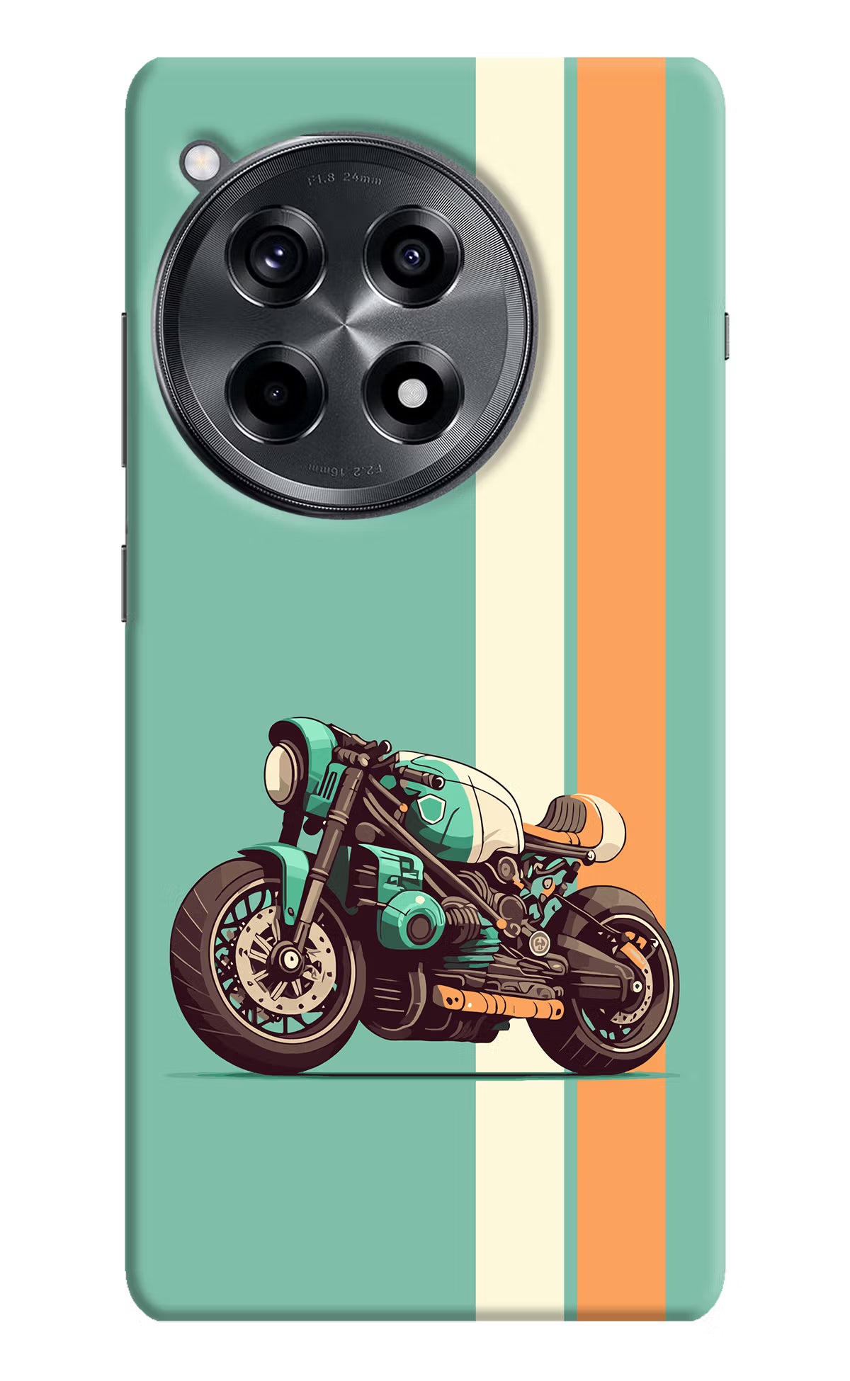 Striped Moto Drift OnePlus 12R Hard Case Back Cover by Casekaro