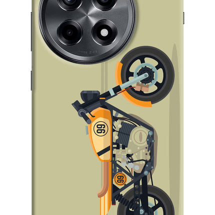 Vertical Speedster OnePlus 12R Hard Case Back Cover by Casekaro