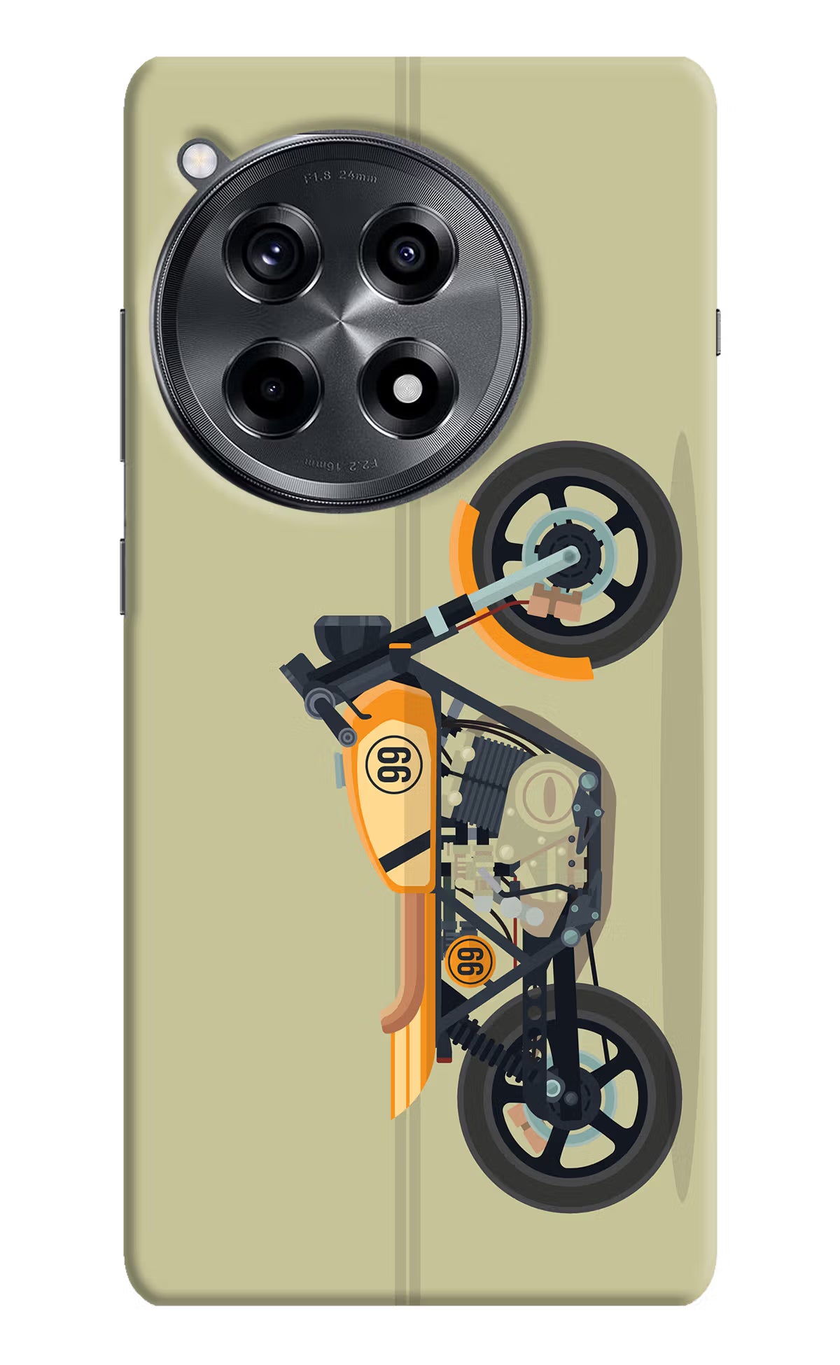 Vertical Speedster OnePlus 12R Hard Case Back Cover by Casekaro