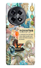 Aquarius Zodiac OnePlus 12R Hard Case Back Cover by Casekaro