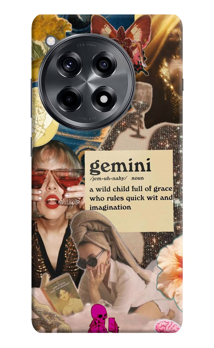 Gemini Zodiac OnePlus 12R Back Cover, Hard case