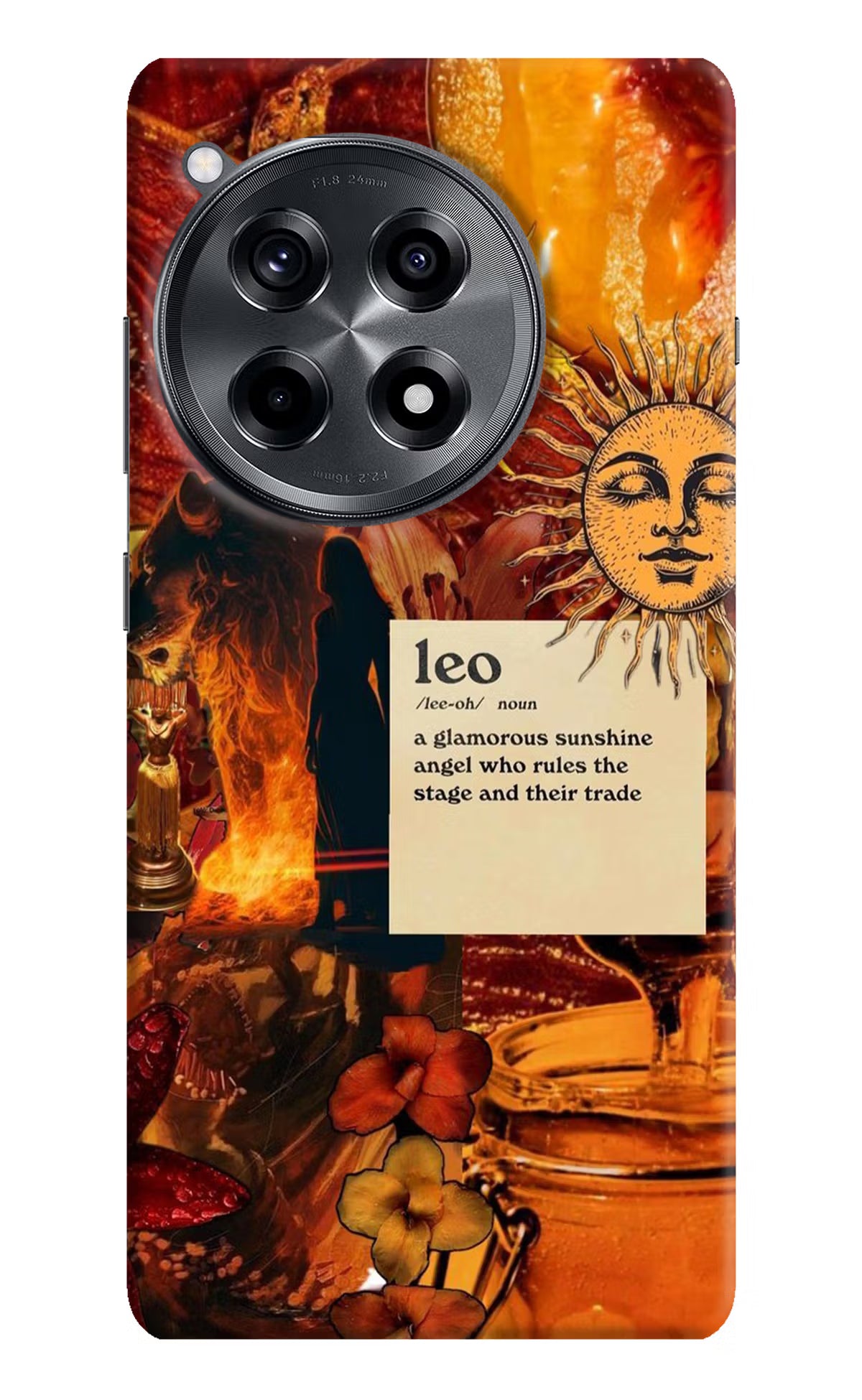 Leo Zodiac OnePlus 12R Hard Case Back Cover by Casekaro