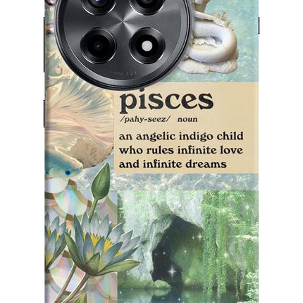 Pisces Zodiac OnePlus 12R Hard Case Back Cover by Casekaro