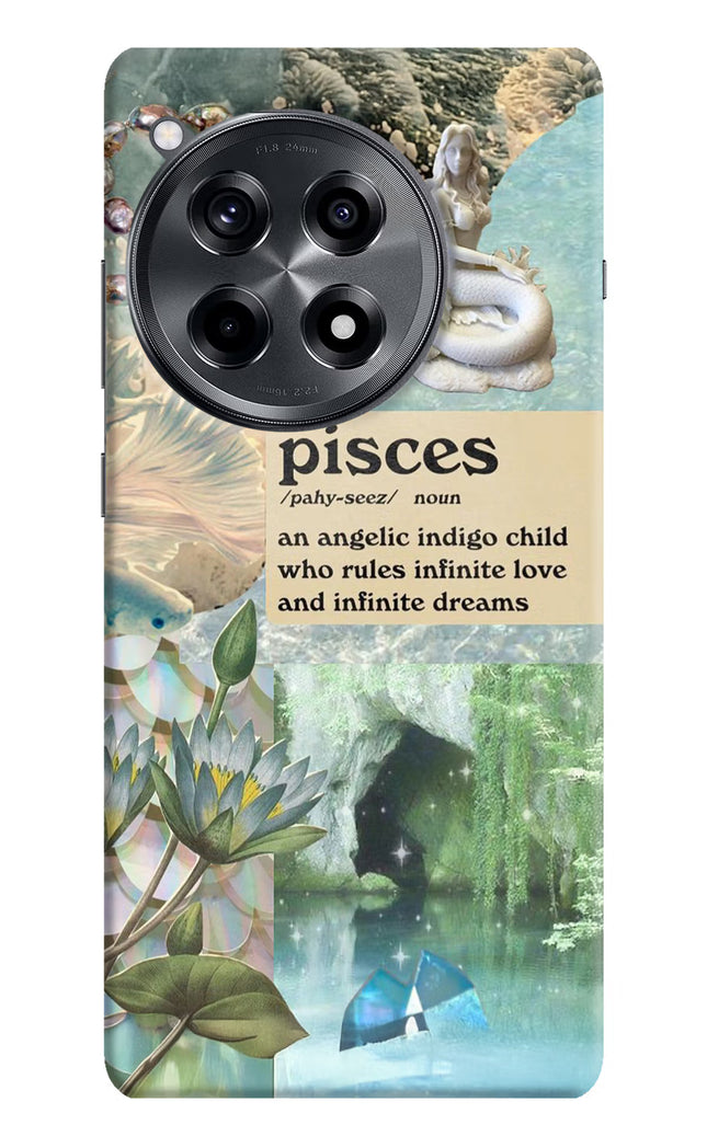 Pisces Zodiac OnePlus 12R Hard Case Back Cover by Casekaro