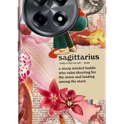 Sagittarius Zodiac OnePlus 12R Hard Case Back Cover by Casekaro