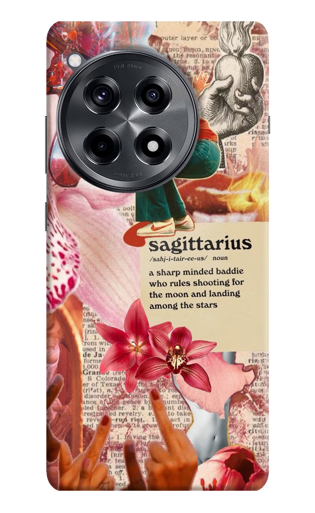 Sagittarius Zodiac OnePlus 12R Hard Case Back Cover by Casekaro