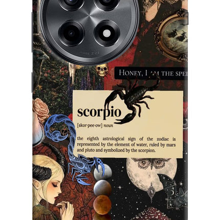 Scorpio Zodiac OnePlus 12R Hard Case Back Cover by Casekaro