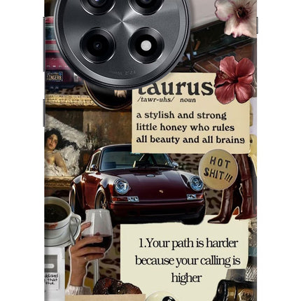 Taurus Zodiac OnePlus 12R Hard Case Back Cover by Casekaro