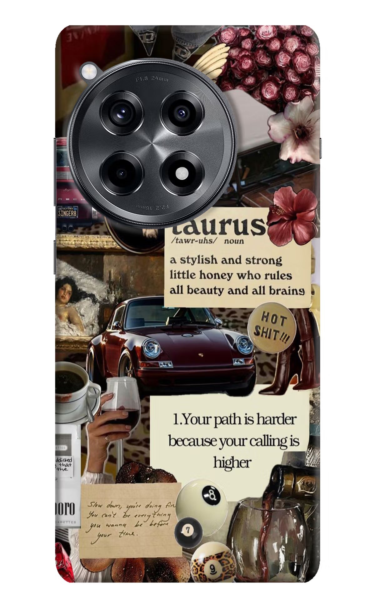 Taurus Zodiac OnePlus 12R Hard Case Back Cover by Casekaro