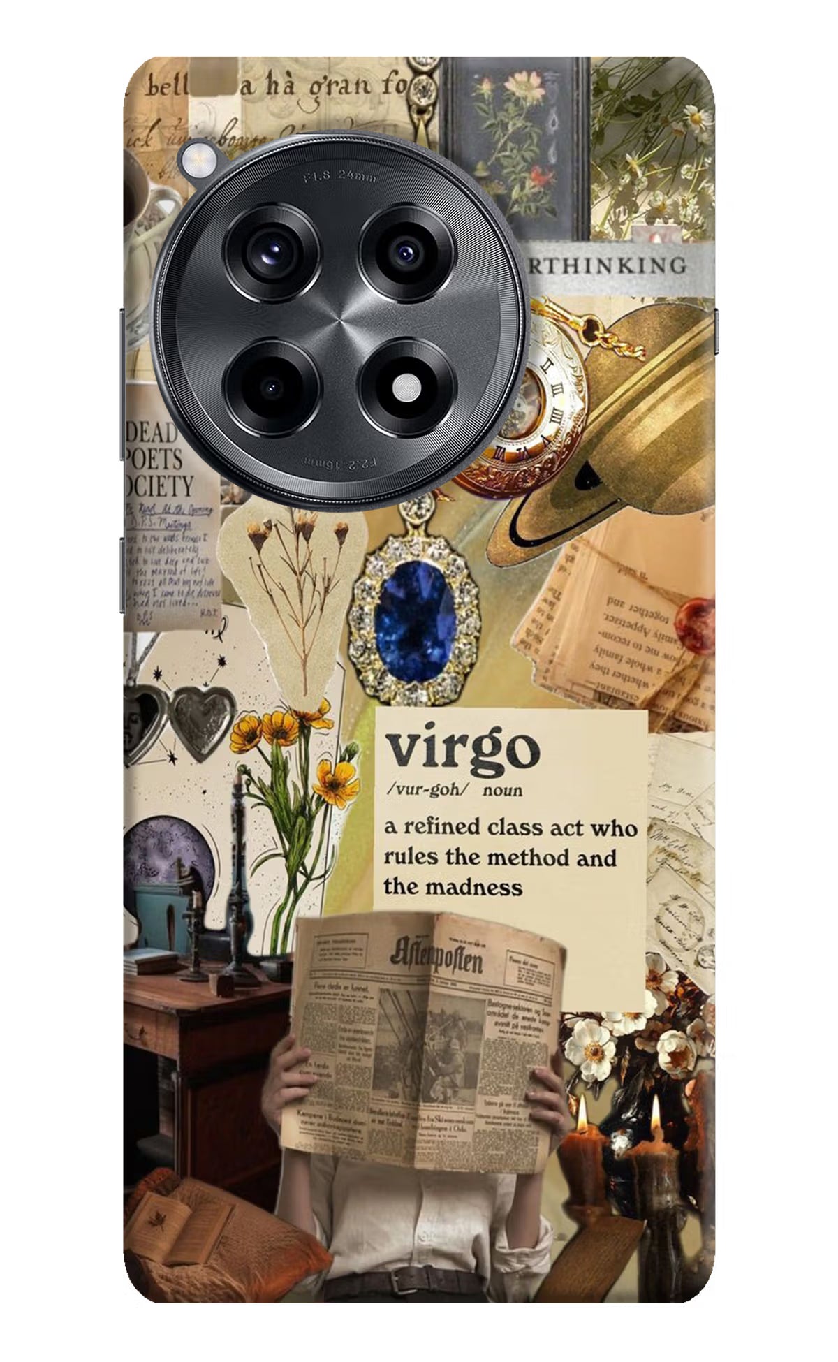 Virgo Zodiac OnePlus 12R Hard Case Back Cover by Casekaro