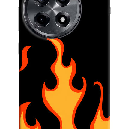 Fired Up – Black OnePlus 12R Hard Case Back Cover by Casekaro