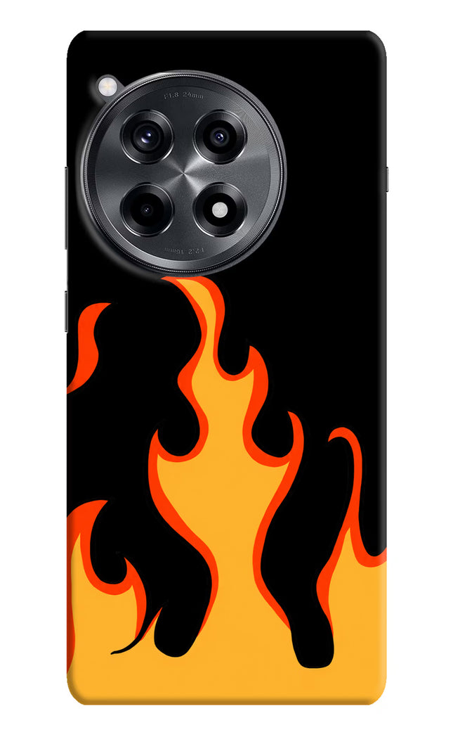 Fired Up – Black OnePlus 12R Hard Case Back Cover by Casekaro