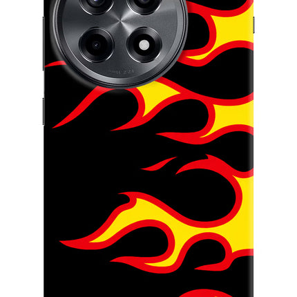 Side Sweep Flames OnePlus 12R Hard Case Back Cover by Casekaro