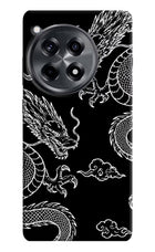 Twin Dragons OnePlus 12R Hard Case Back Cover by Casekaro