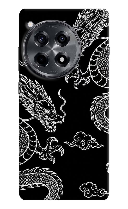 Twin Dragons OnePlus 12R Hard Case Back Cover by Casekaro