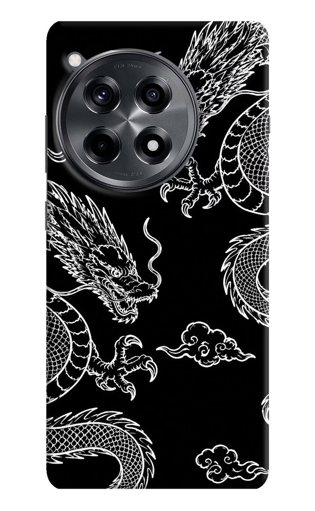 Twin Dragons OnePlus 12R Hard Case Back Cover by Casekaro