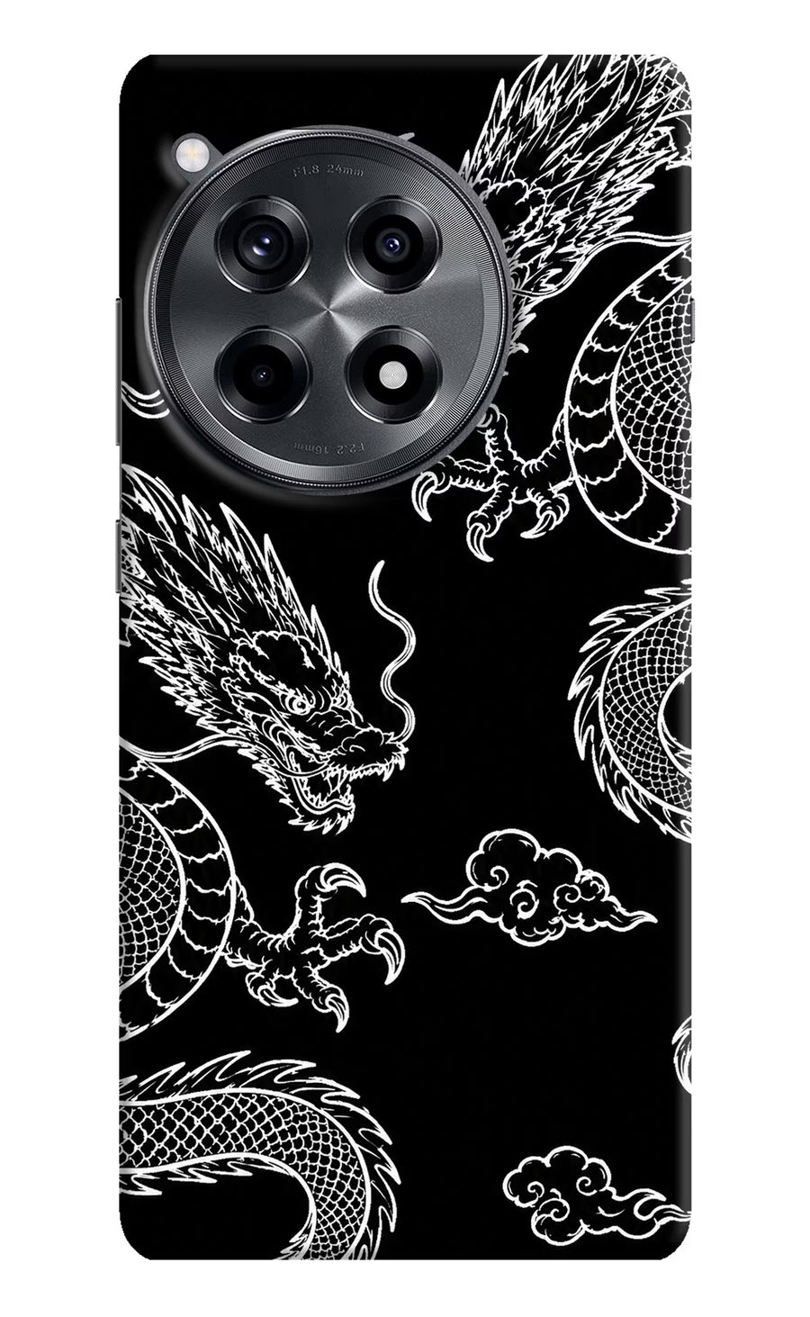 Twin Dragons OnePlus 12R Back Cover, Hard case