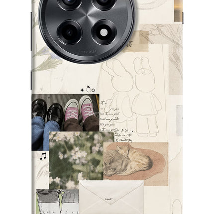 Soft Aesthetic OnePlus 12R Hard Case Back Cover by Casekaro