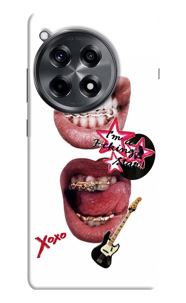 Rockstar OnePlus 12R Hard Case Back Cover by Casekaro